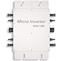 ECOWORTHY 1200 W 24 V-230 V Inversor de corriente de red impermeable con función MPPT para sistema de panel solar para…